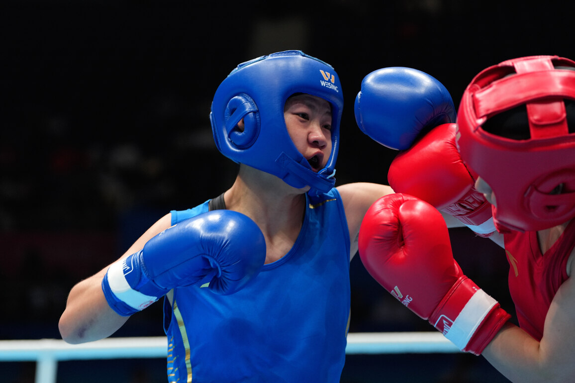 (SP)CHINA-15TH NATIONAL GAMES-BOXING-WOMEN'S 54KG-FINAL (CN)