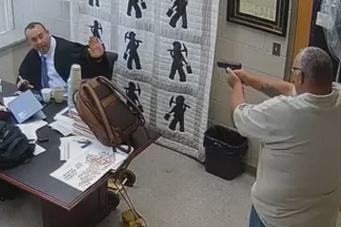 Stunning new video reveals what happened just before judge was shot dead by sheriff best friend