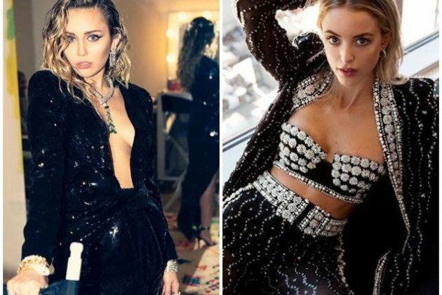Miley Cyrus romances with Kaitlynn Carter at date night