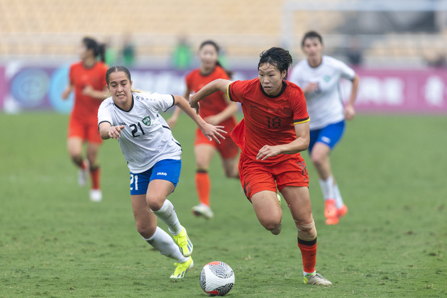 (SP)CHINA-CHONGQING-FOOTBALL-CFA-WOMEN-CHN VS UZB(CN)