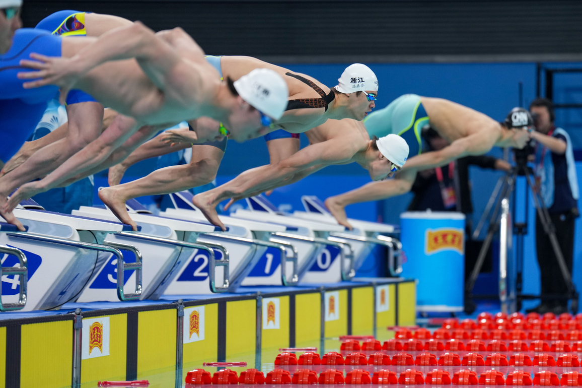 (SP)CHINA-15TH NATIONAL GAMES-SWIMMING-MEN'S 50M FREESTYLE (CN)