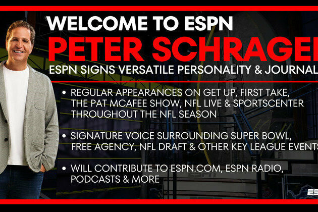 Multiplatform Sports Personality Peter Schrager Set to Join ESPN and Contribute across NFL Coverage