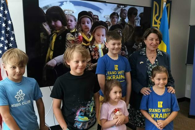 Rash- Amy Klobuchar fights to bring Ukraines abducted kids home