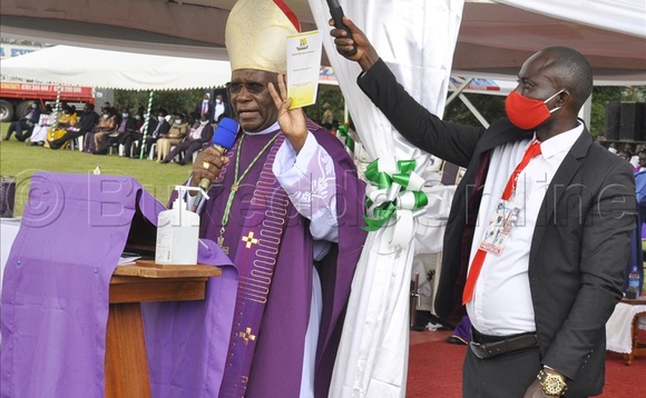 Bp. Zziwa ng'ayogera mu kusabira omwoyo gw'omugenzi Bp. Zziwa ng'ayogera mu kusabira omwoyo gw'omugenzi