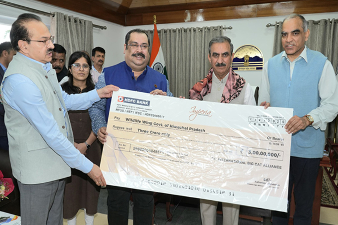 IBCA presents Rs 3 crore cheque to Himachal CM to support Tsarap Chu Conservation Reserve