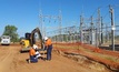  Construction works at the Kidston substation.