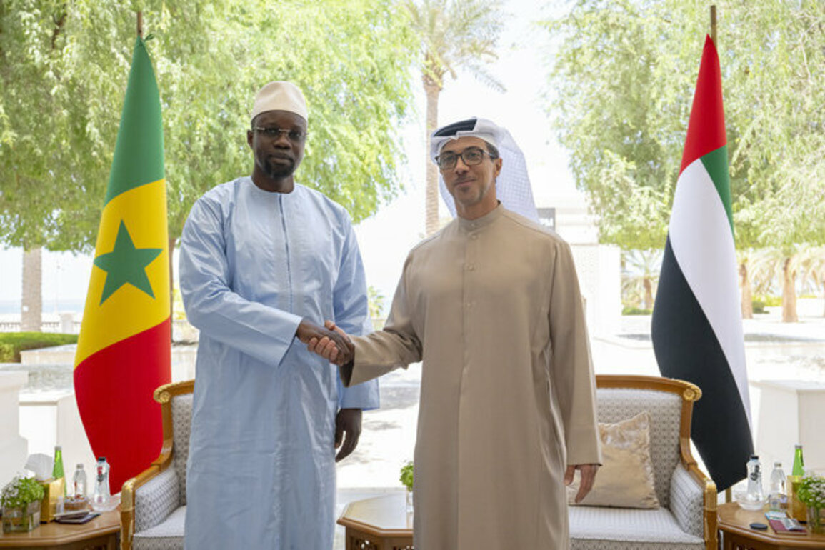 Mansour bin Zayed receives Prime Minister of Senegal
