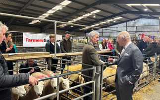 King Charles visits Lancashire auction mart in support of farmers