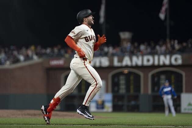 Patrick Bailey's 3-run homer carries Giants past Dodgers
