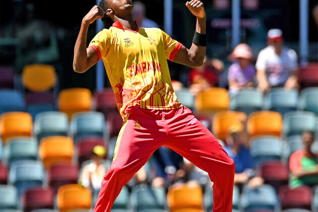Muzarabani becomes third Zimbabwe bowler to enter 100 T20I wickets club; registers best figures for team in T20WC history