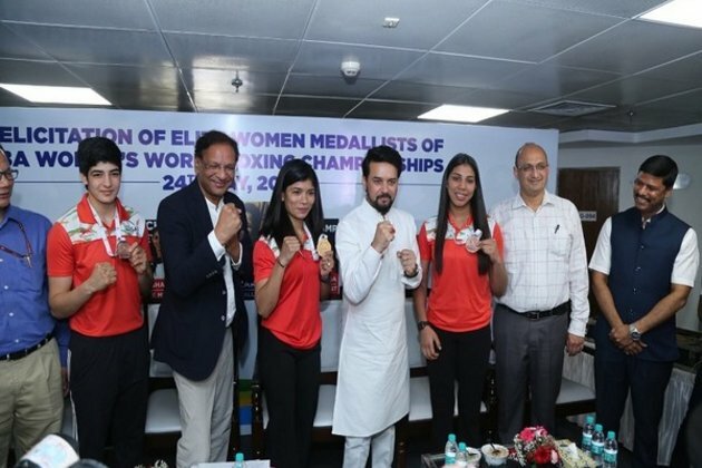 BFI, SAI felicitate World C'ships medallists Nikhat, Parveen and Manisha