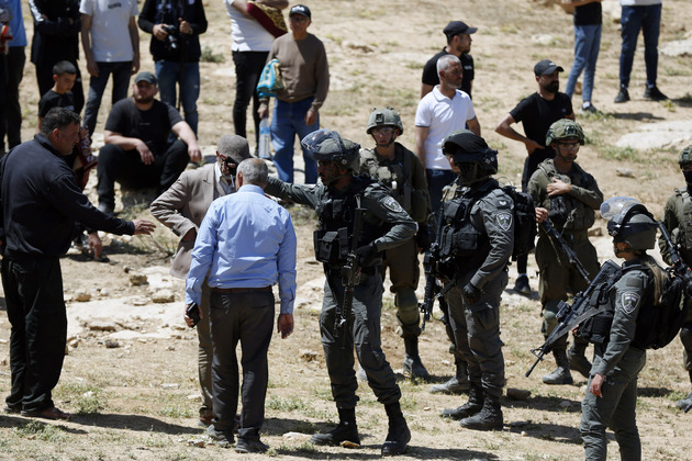 MIDEAST-HEBRON-PALESTINIANS-DEMONSTRATION