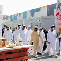 Mohammed bin Rashid visits Quoz Arts Fest