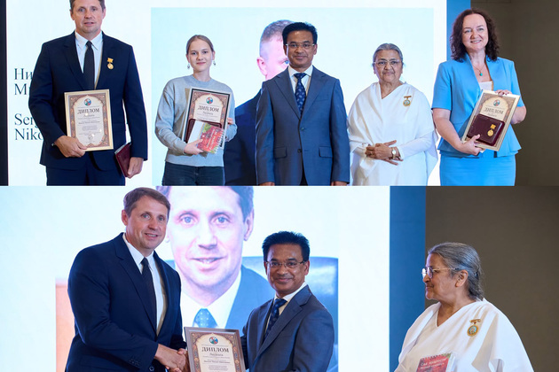 Mari State University Rector Prof. Mikhail Shvetsov Honoured in Moscow for Strengthening India-Russia Educational Relations