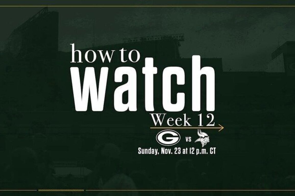 Packers vs. Vikings | How to watch, stream & listen | Week 12