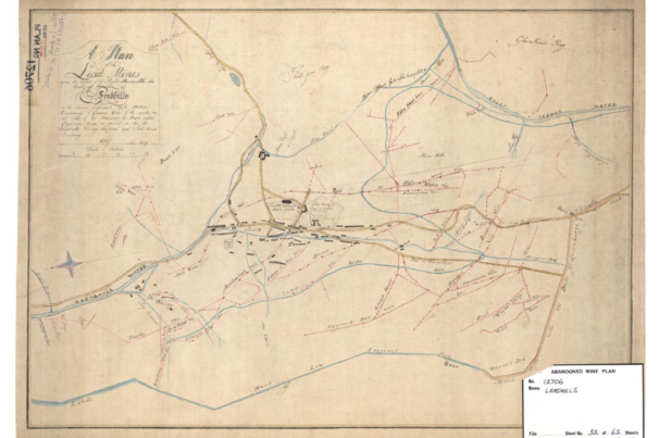 Mine plan of Leadhills Mine in Lanarkshire