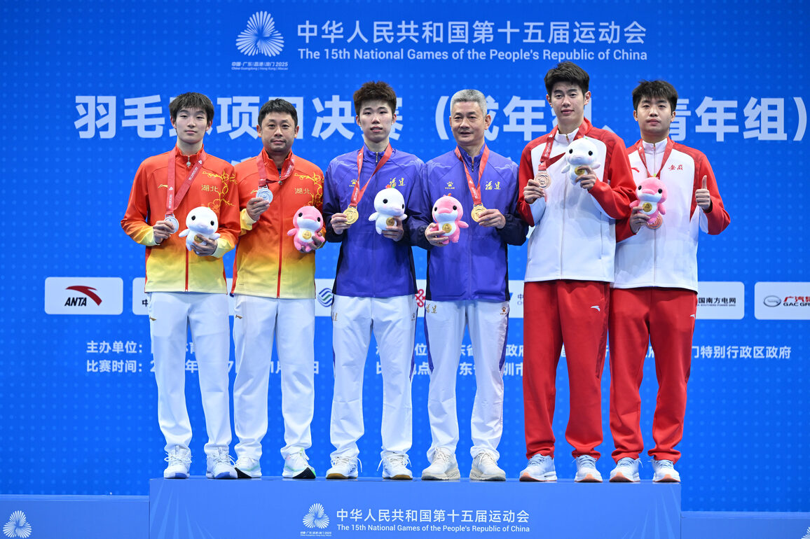 (SP)CHINA-15TH NATIONAL GAMES-BADMINTON-MEN'S SINGLES-FINAL (CN)