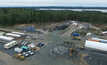 Setting up for a long stay ... Harte Gold's Sugar Zone site in western Ontario