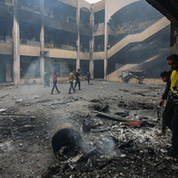 MIDEAST-GAZA CITY-SCHOOL-ISRAEL-AIRSTRIKE