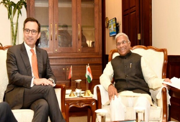 Portugal parliamentary delegation calls on Rajya Sabha Dy Chairman Harivansh