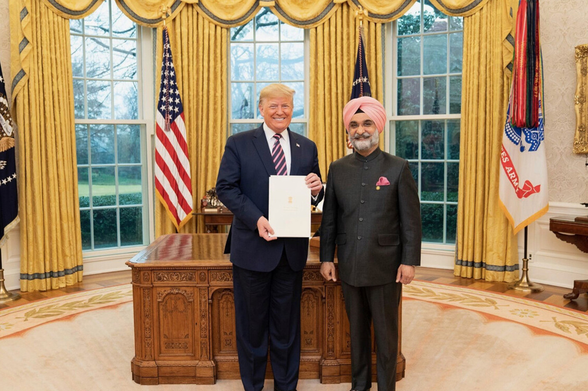 US President Trump wishes Taranjit Singh Sandhu success as Delhi Lt Governor, praises role in strengthening India-US ties