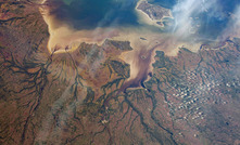 A satellite image of James Bay