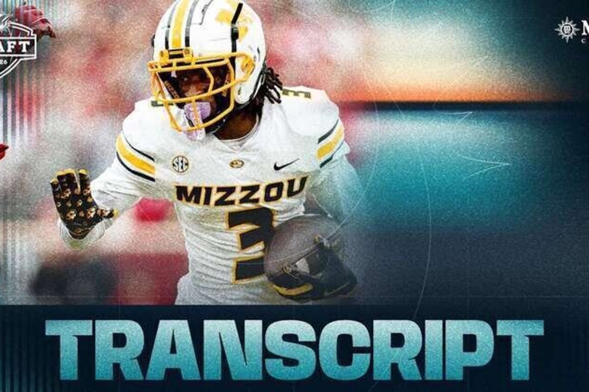 Transcript: WR Kevin Coleman Jr. - NFL Draft Day 3 - Apr. 28