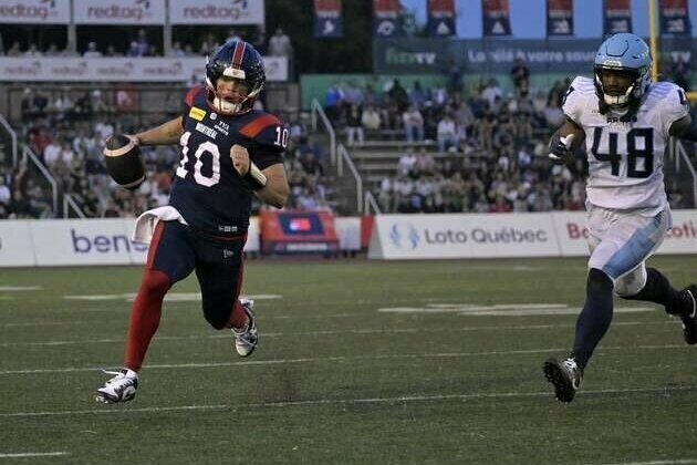 Alouettes readying QB Davis Alexander for playoffs in finale vs. Blue Bombers