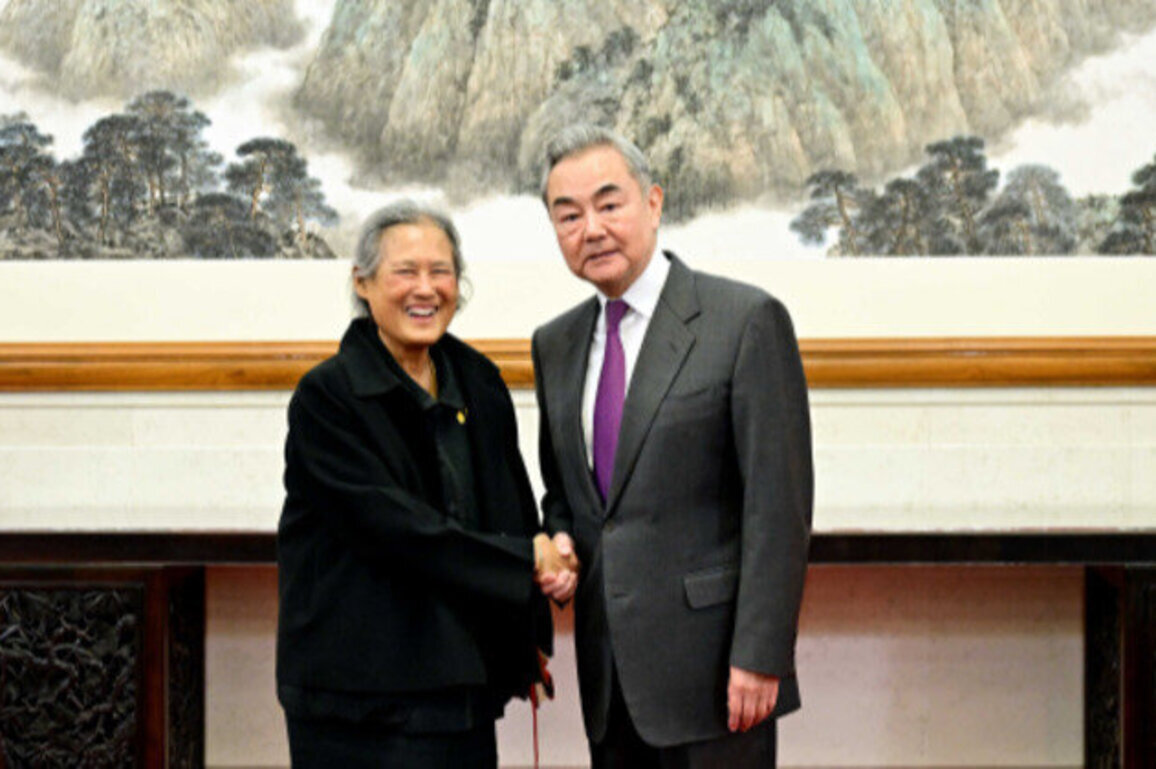 Chinese Foreign Minister Wang Yi meets Thai Princess Sirindhorn