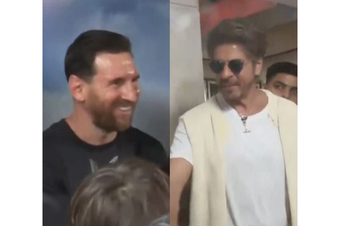 King Khan meets GOAT: SRK, AbRam share iconic moment with Messi in Kolkata