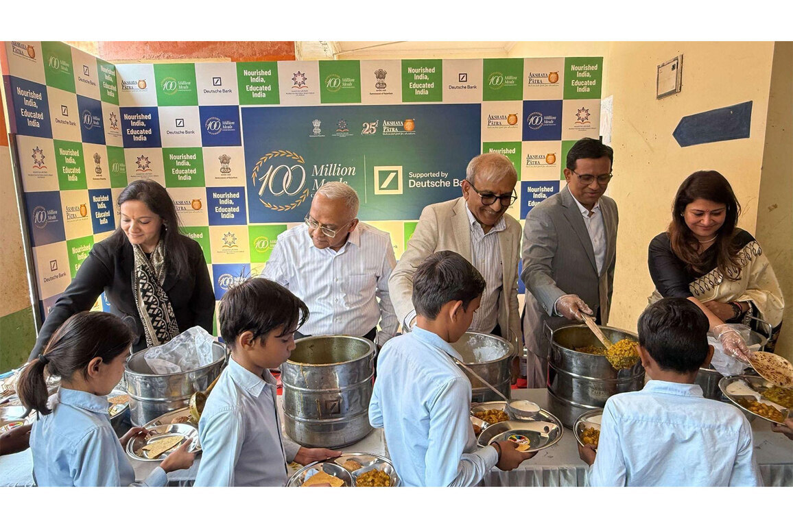 Fuelling Education, One Meal at a Time: Deutsche Bank and Akshaya Patra Celebrate 100 Million Milestone
