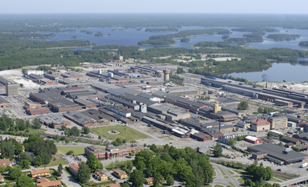 Sede da Sandvik AB e instalações de produção em Sandviken, na Suécia