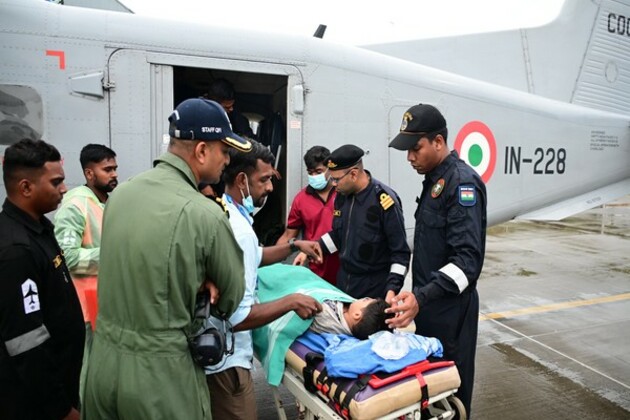 Indian Navy conducts medical evacuation of critically ill child from Agatti Island