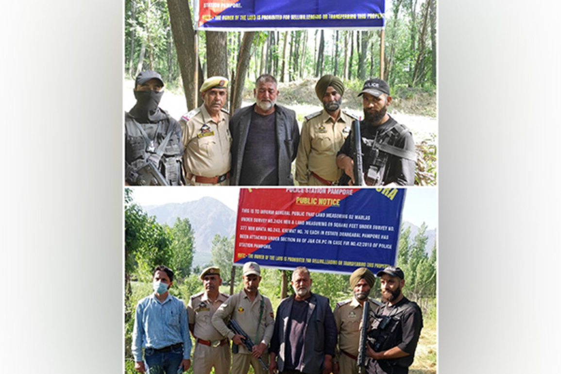 J-K: Pampore Police attach property of terror handler