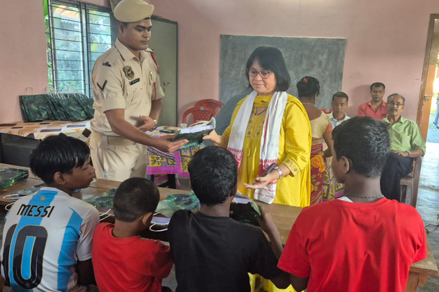Assam Police officers reach out to children in care homes as part of Child Rights Week 2025