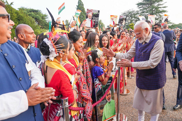 "Truly heartening": PM Modi on warm welcome by Indian community in UK