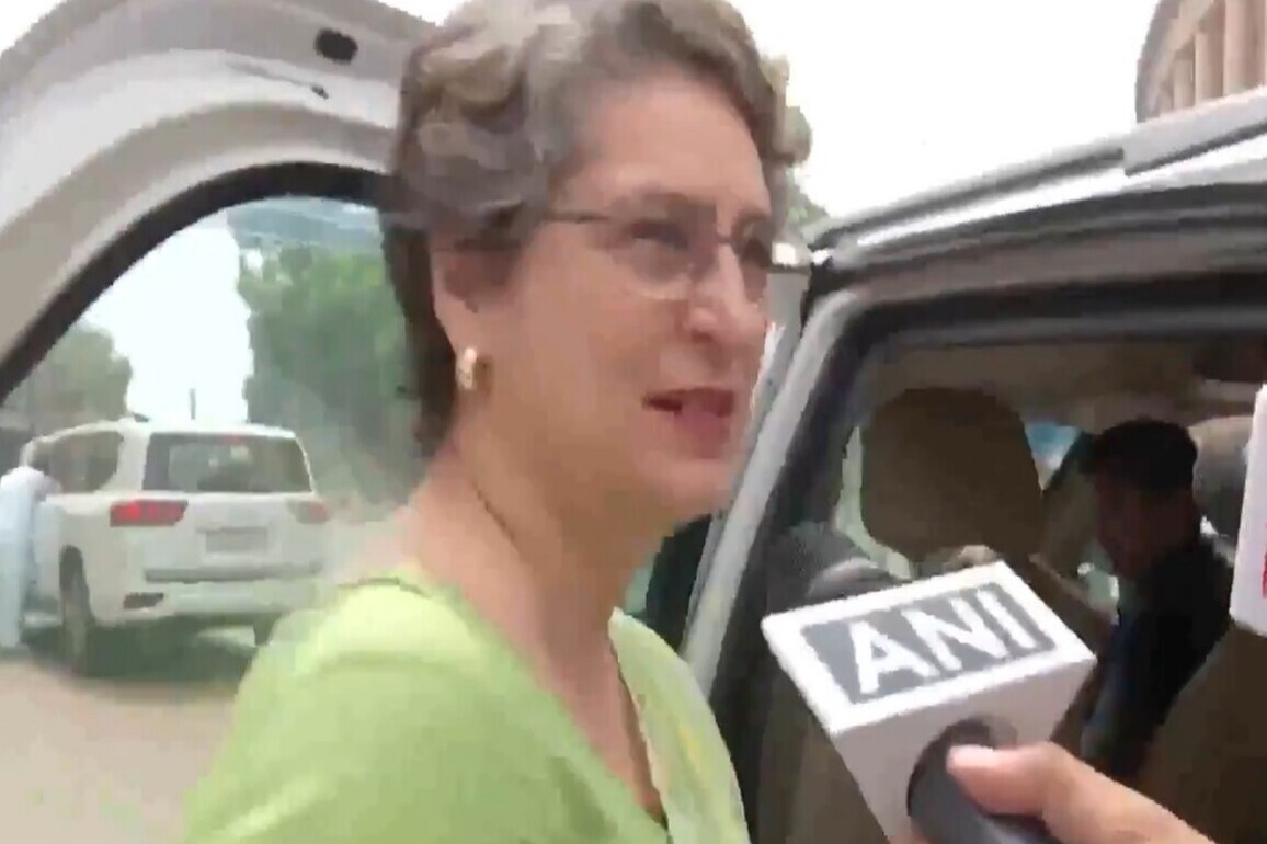 "Good thing": Priyanka Gandhi on revocation of suspension of 8 Opposition MPs
