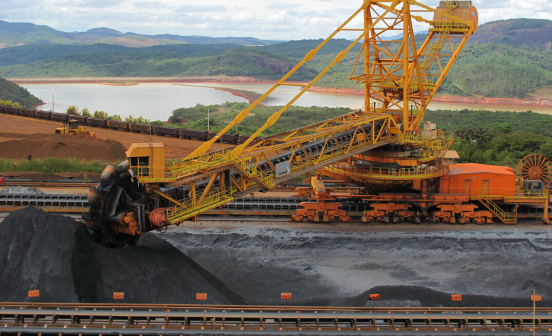 Produção de minério de ferro da Vale em MG