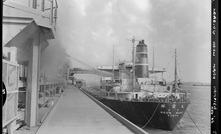  Historical image of the MV Houn Maru laden with Rio's first shipment, in August 1966.