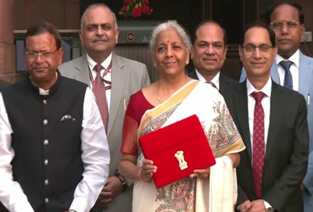 Union Budget: Red Tab-Bahi Khata in hand, FM Sitharaman leaves North Block for Rashtrapati Bhavan