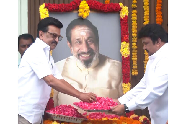 Tamil Nadu CM MK Stalin pays floral tribute to late actor Sivaji Ganesan on his birth anniversary