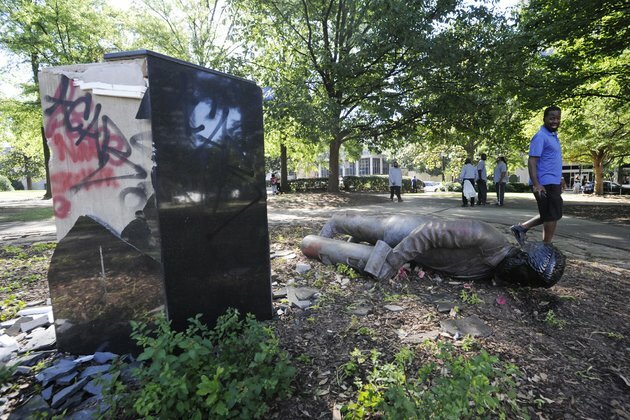 Confederate Symbols Torn Down in US South