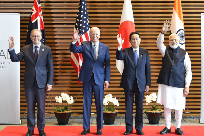 QUAD leaders’ photo in Tokyo, Japan on May 24, 2022 (Credit: Government of India under Government Open Data License)