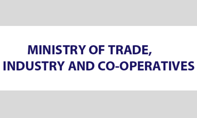 Notice from Ministry of Trade Notice from Ministry of Trade