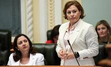 Premier Annastacia Palaszczuk and her deputy Jackie Trad in state parliament. 