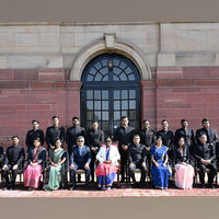 Indian Defence Accounts Service Probationers call on President Droupadi Murmu at Rashtrapati Bhavan