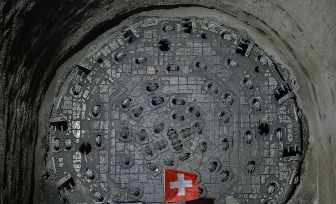 Gotthard Road Tunnel breakthrough for Herrenknecht TBM