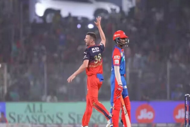 Josh Hazlewod rejoins RCB camp ahead of final league game against LSG