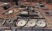 An aerial shot of the Iron Bridge wet plant construction.