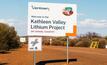  Kathleen Valley signage. Credit: Liontown